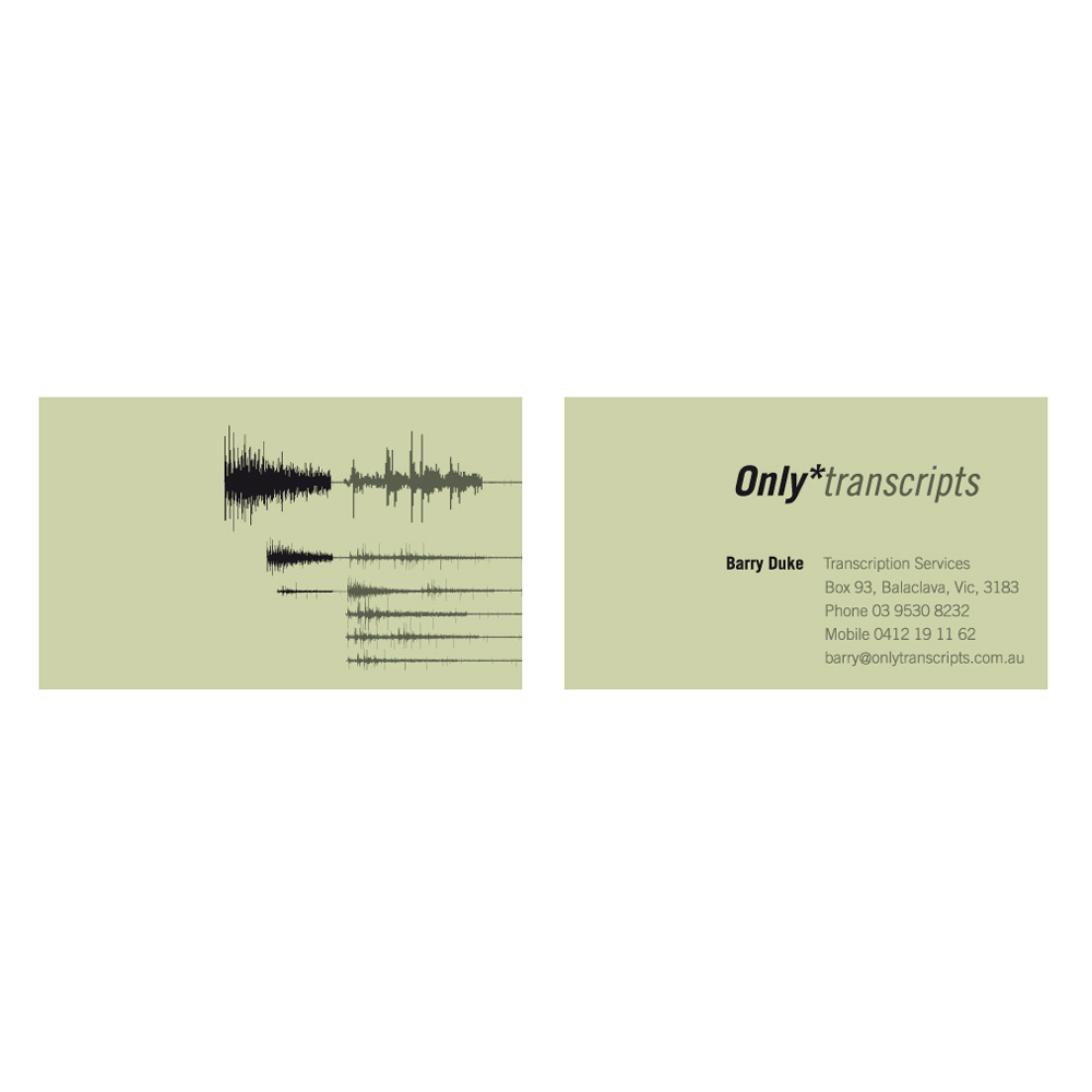 Only Transcripts Corporate Identity
